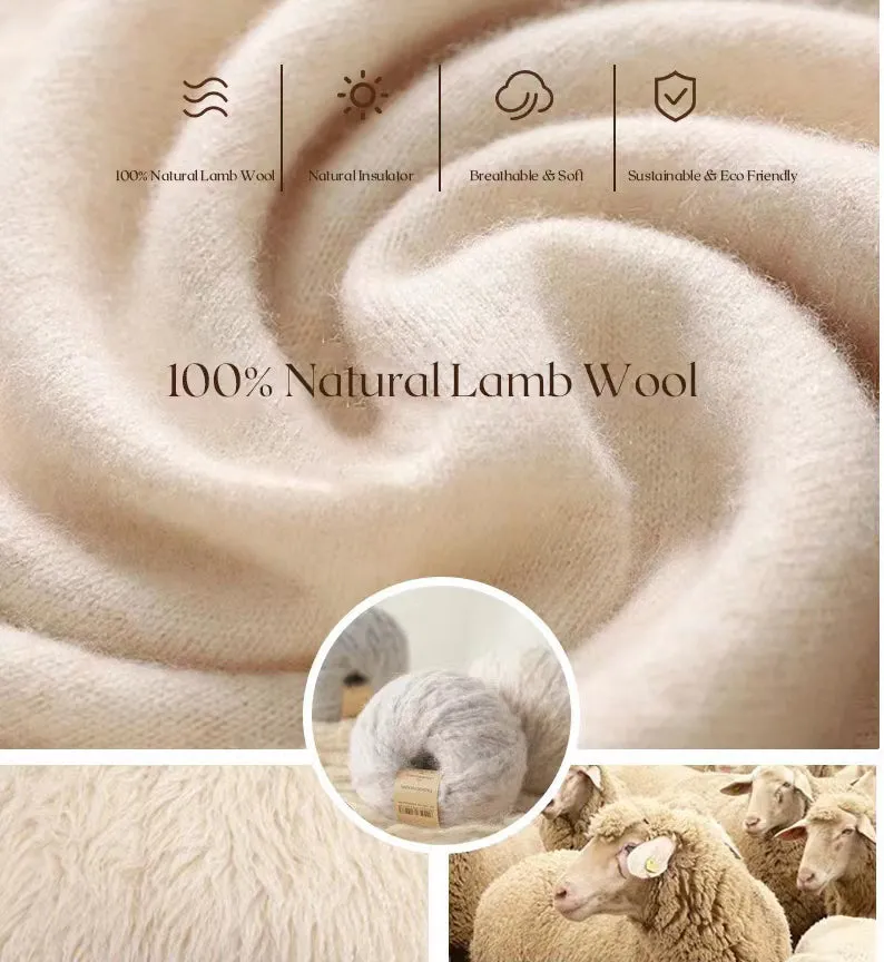 100% Lamb Wool Honey Scarves