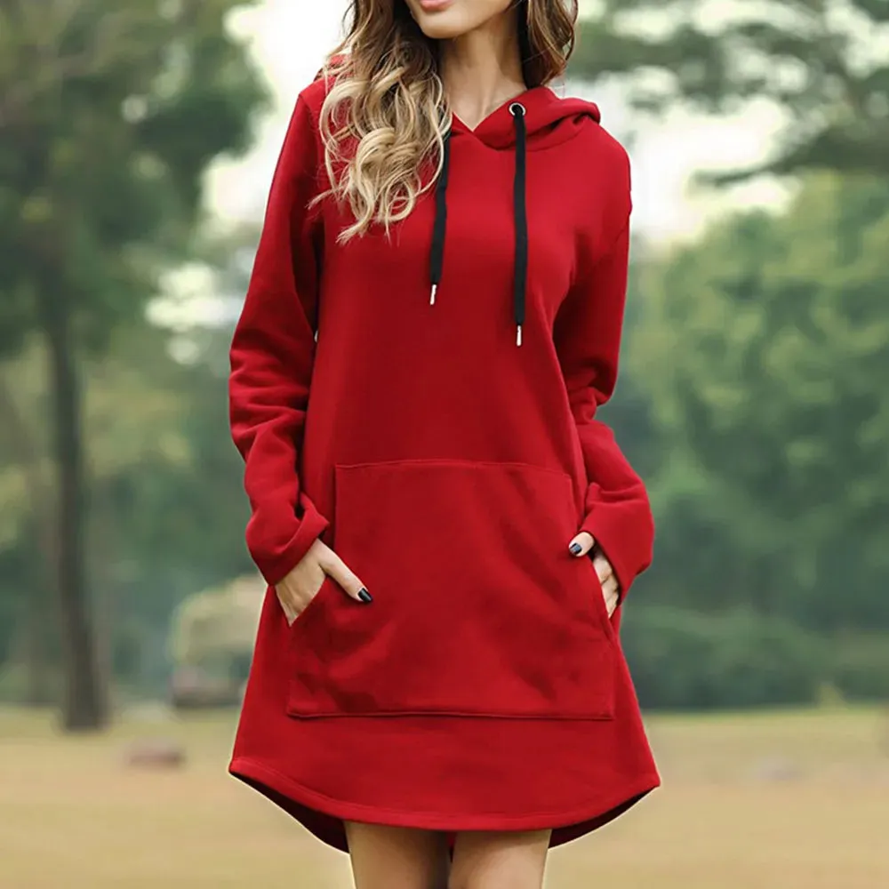 3Leaves Women Hoodie Dress