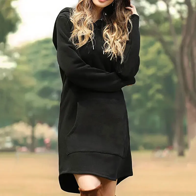 3Leaves Women Hoodie Dress
