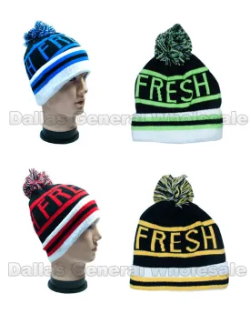 Adults Knitted Skull Beanie Caps Wholesale