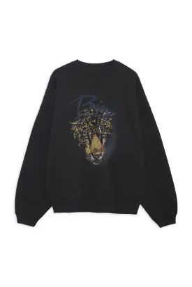 Anine Bing - Harvey Crew Leopard in Vintage Black