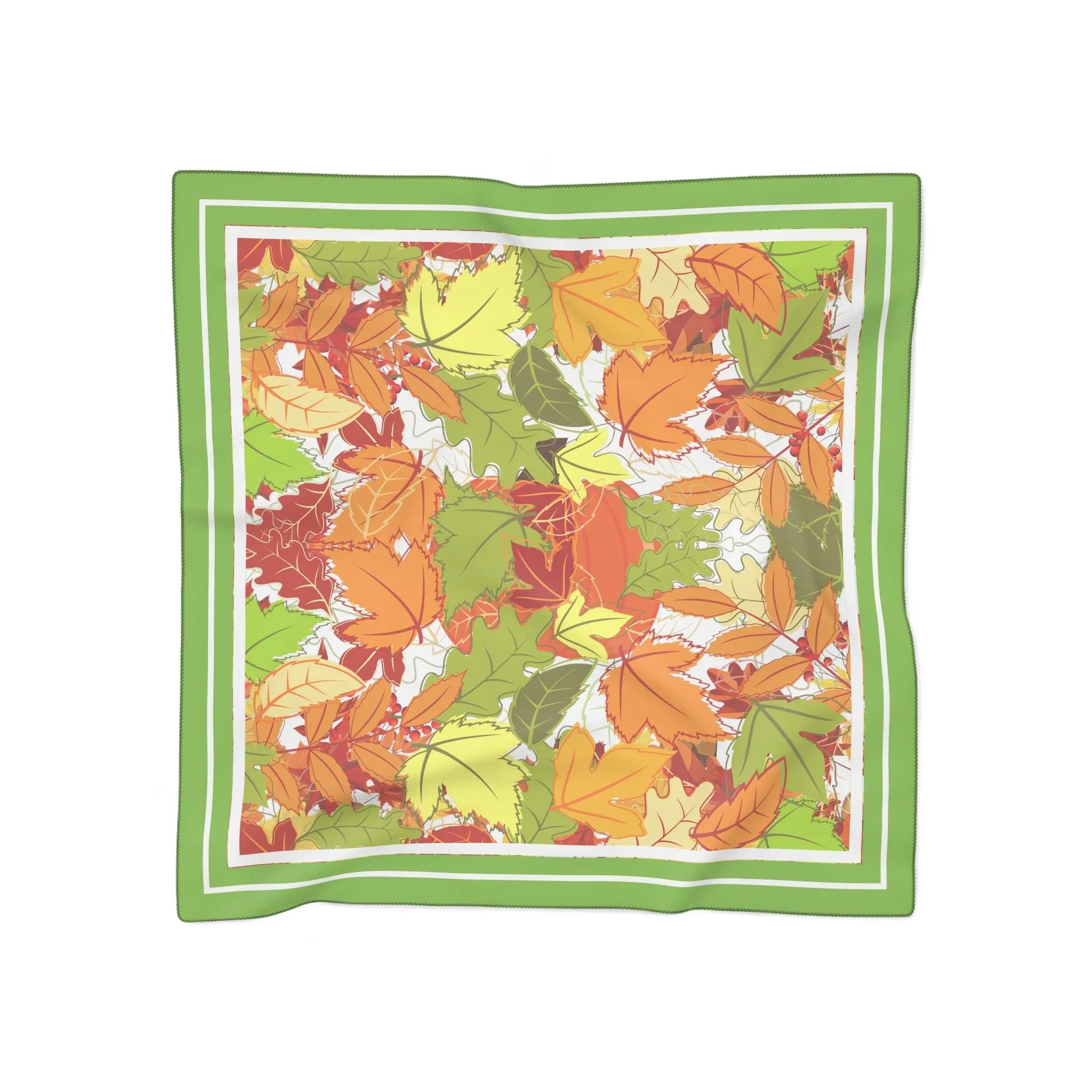 Autumn Elegance Handmade Poly Voile Scarf - Crafted in the USA