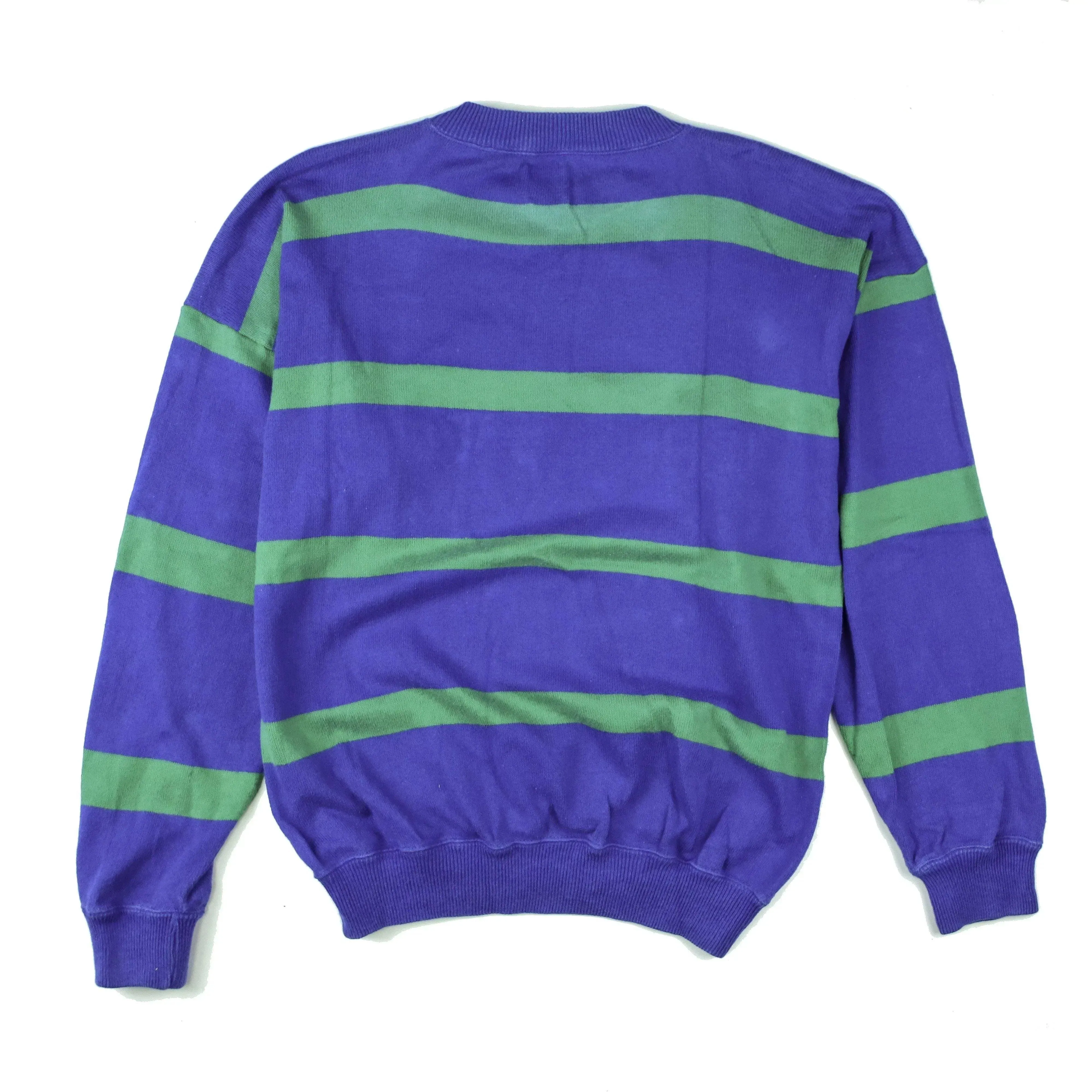 BENETTON 90S STRIPED SWEATER  (S)