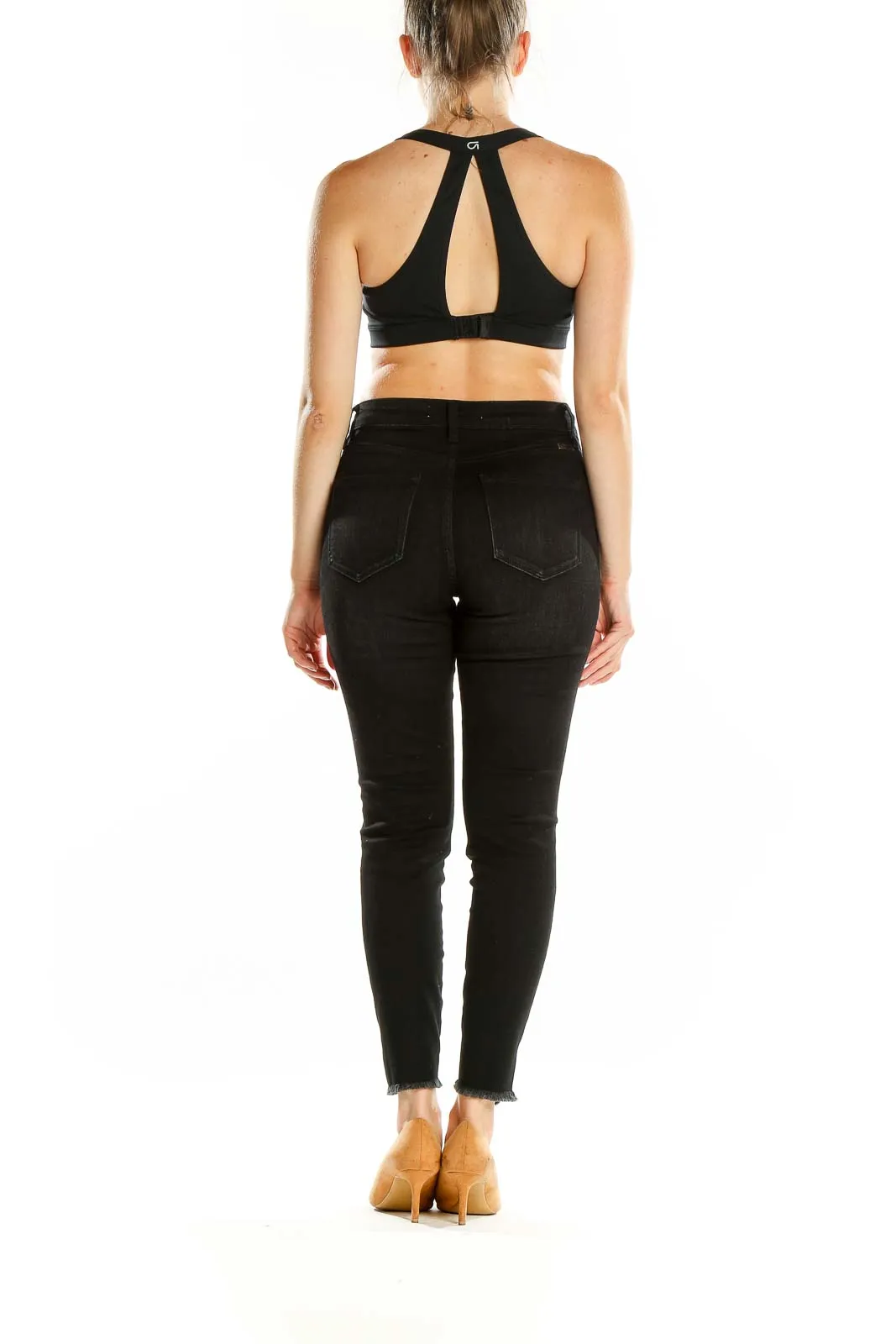 Black Racerback Sports Bra