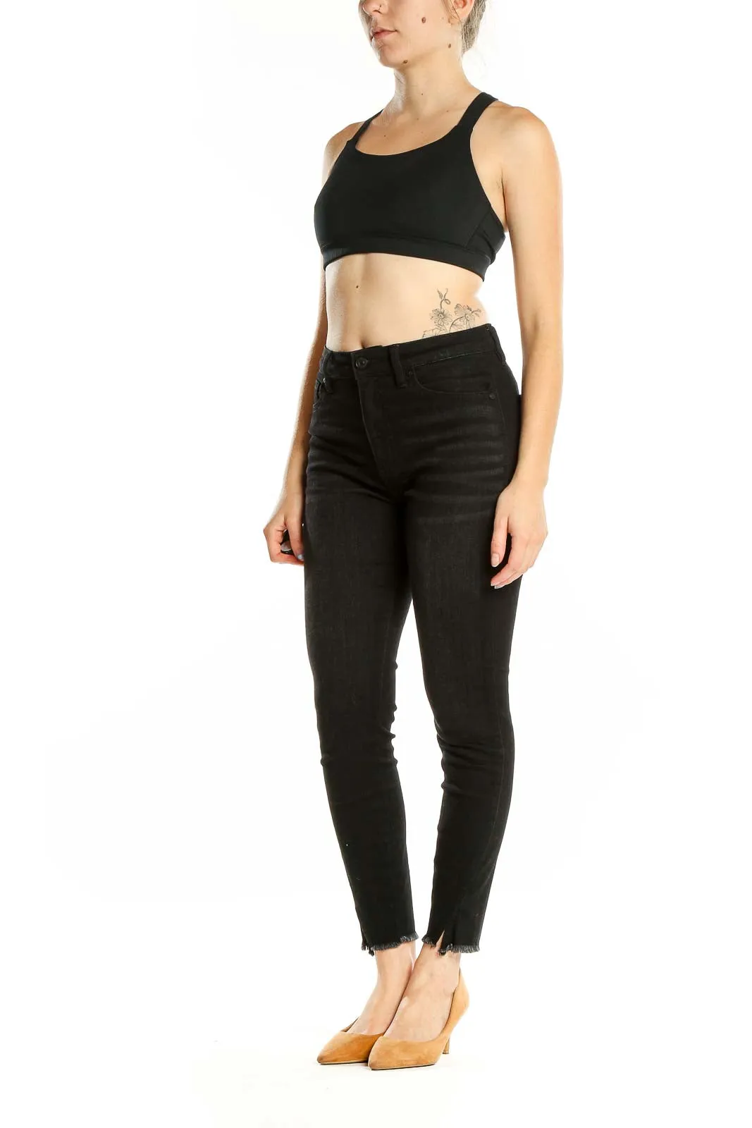 Black Racerback Sports Bra