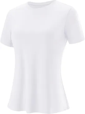 Blingfit Workout Tops for Women Short Sleeve Yoga Shirts Sports Gym Tshirts Quick Drying Running Top UPF 80  Sun Protection