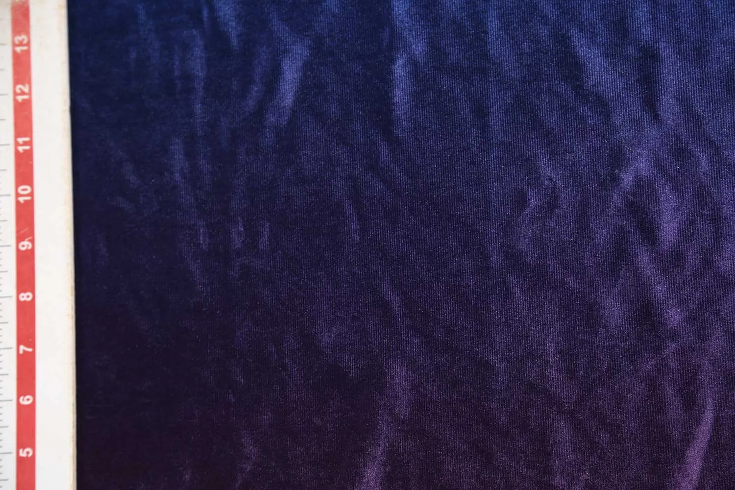 Blue & Purple Double Shade Velour Knitted Fabric