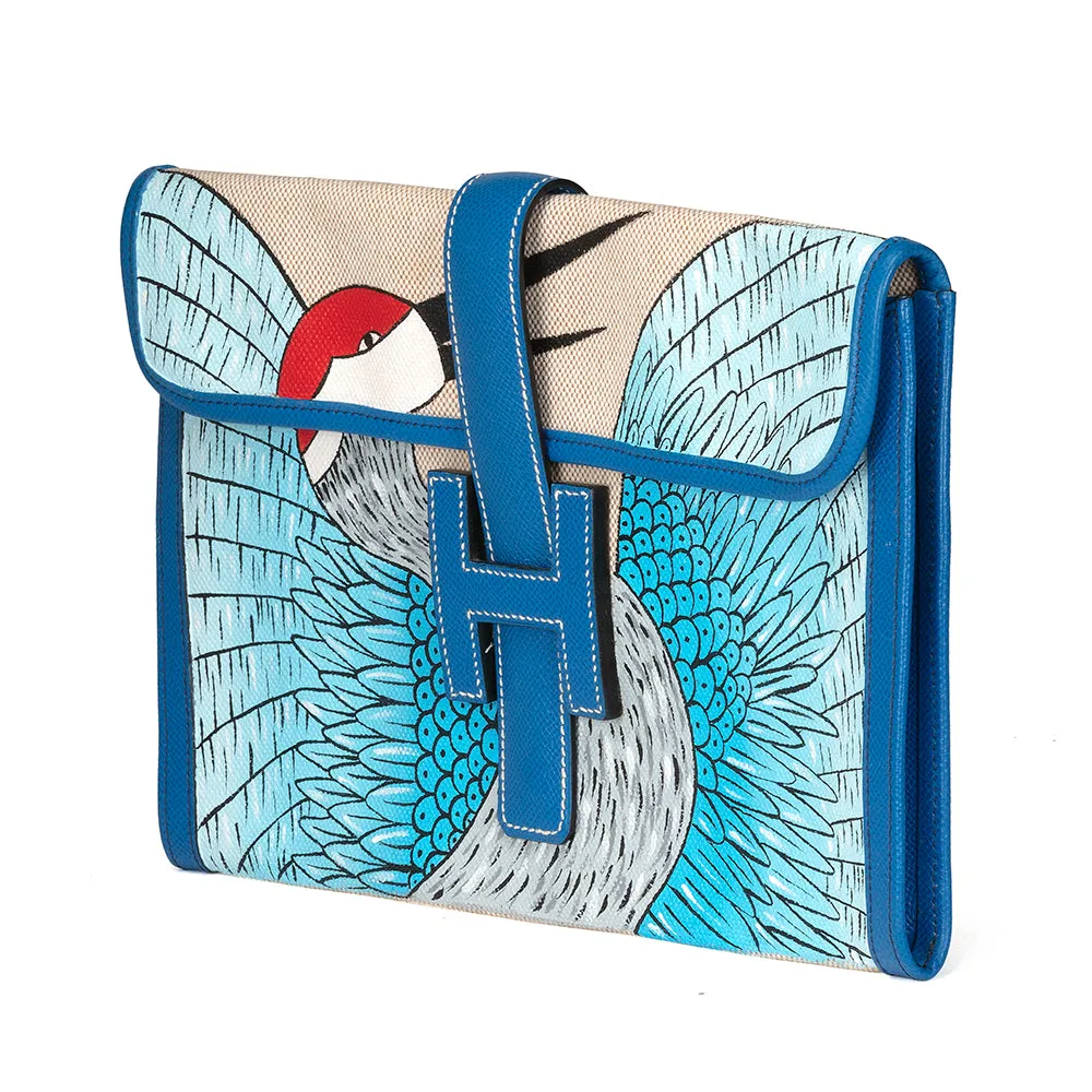 Blue Customised Jige Clutch