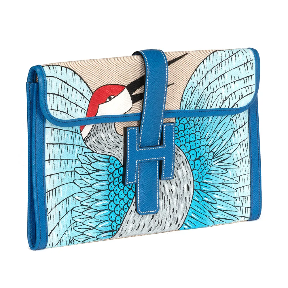 Blue Customised Jige Clutch