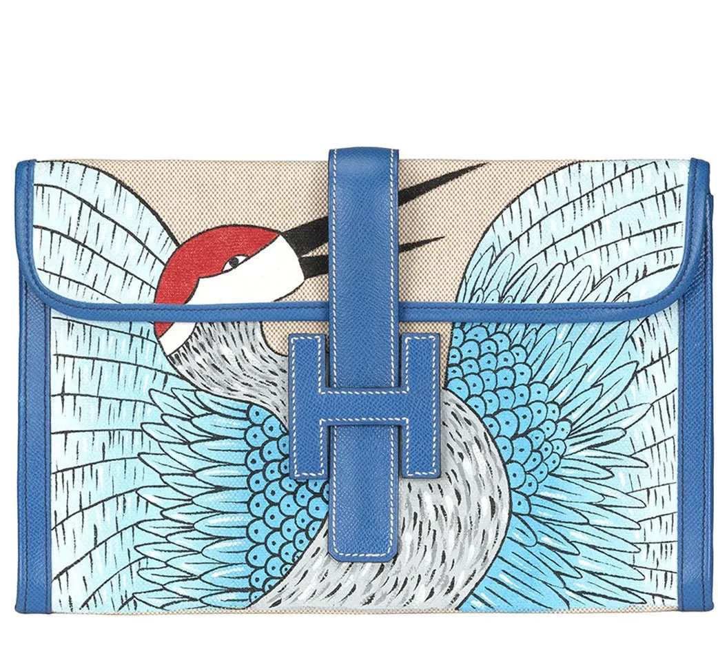 Blue Customised Jige Clutch
