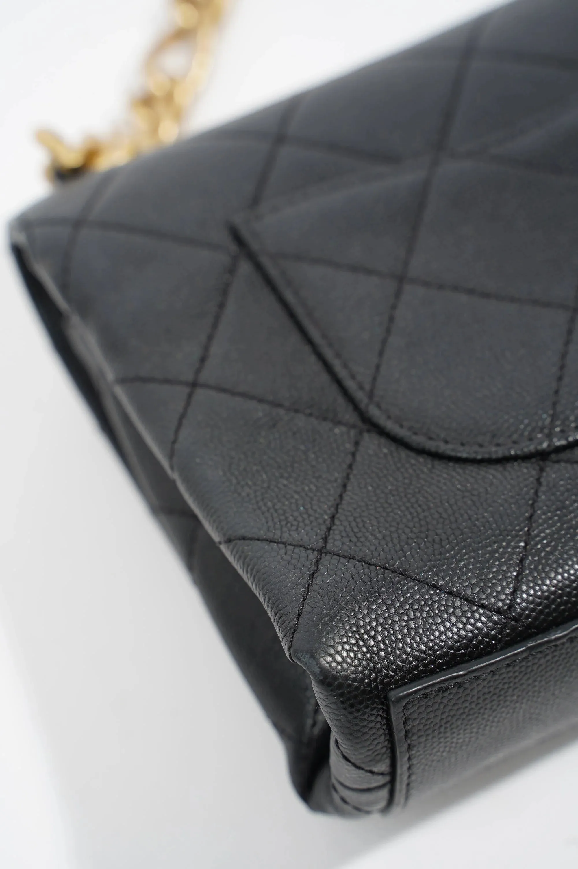 Bracelet on Chain Quilted Mini Flap Bag