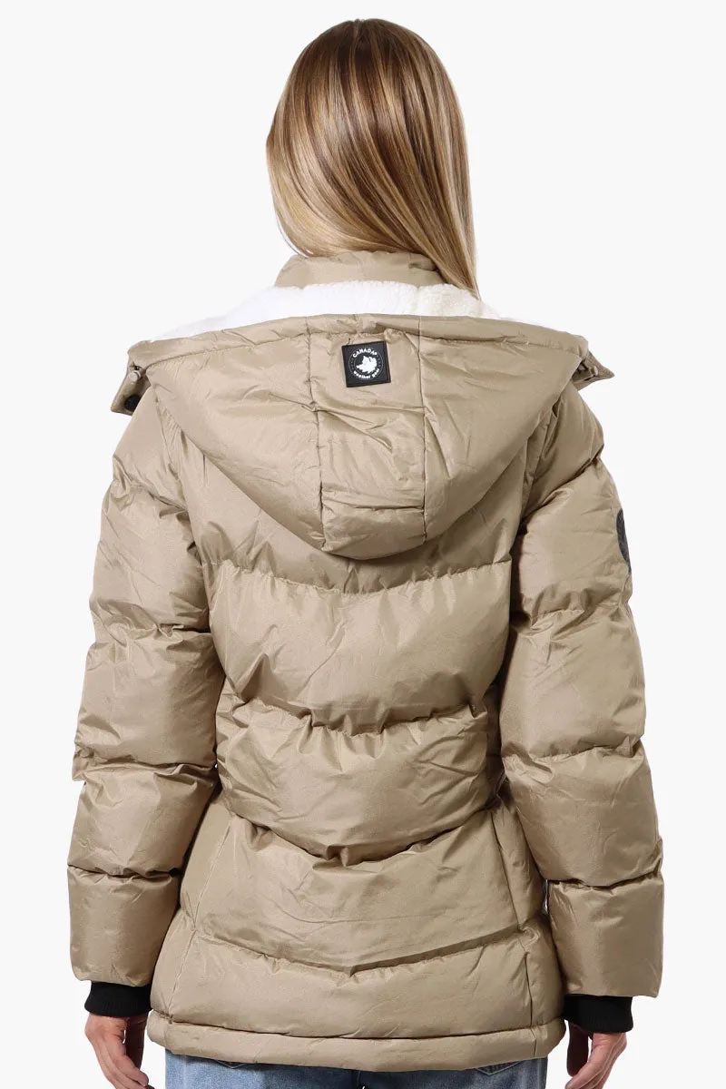 Canada Weather Gear Zip Off Sleeve Bomber Jacket - Taupe