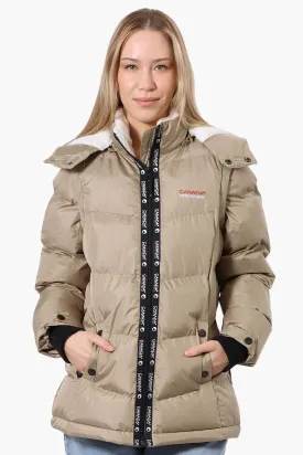 Canada Weather Gear Zip Off Sleeve Bomber Jacket - Taupe