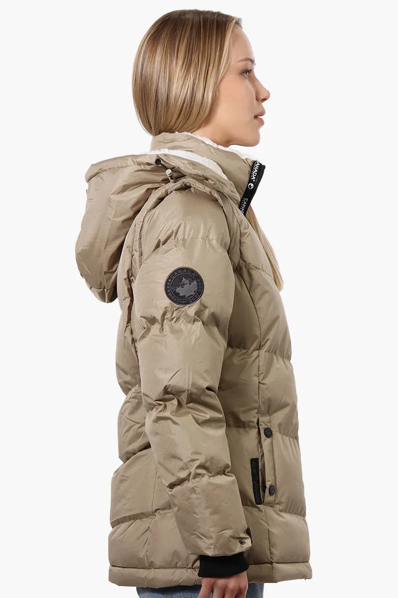 Canada Weather Gear Zip Off Sleeve Bomber Jacket - Taupe