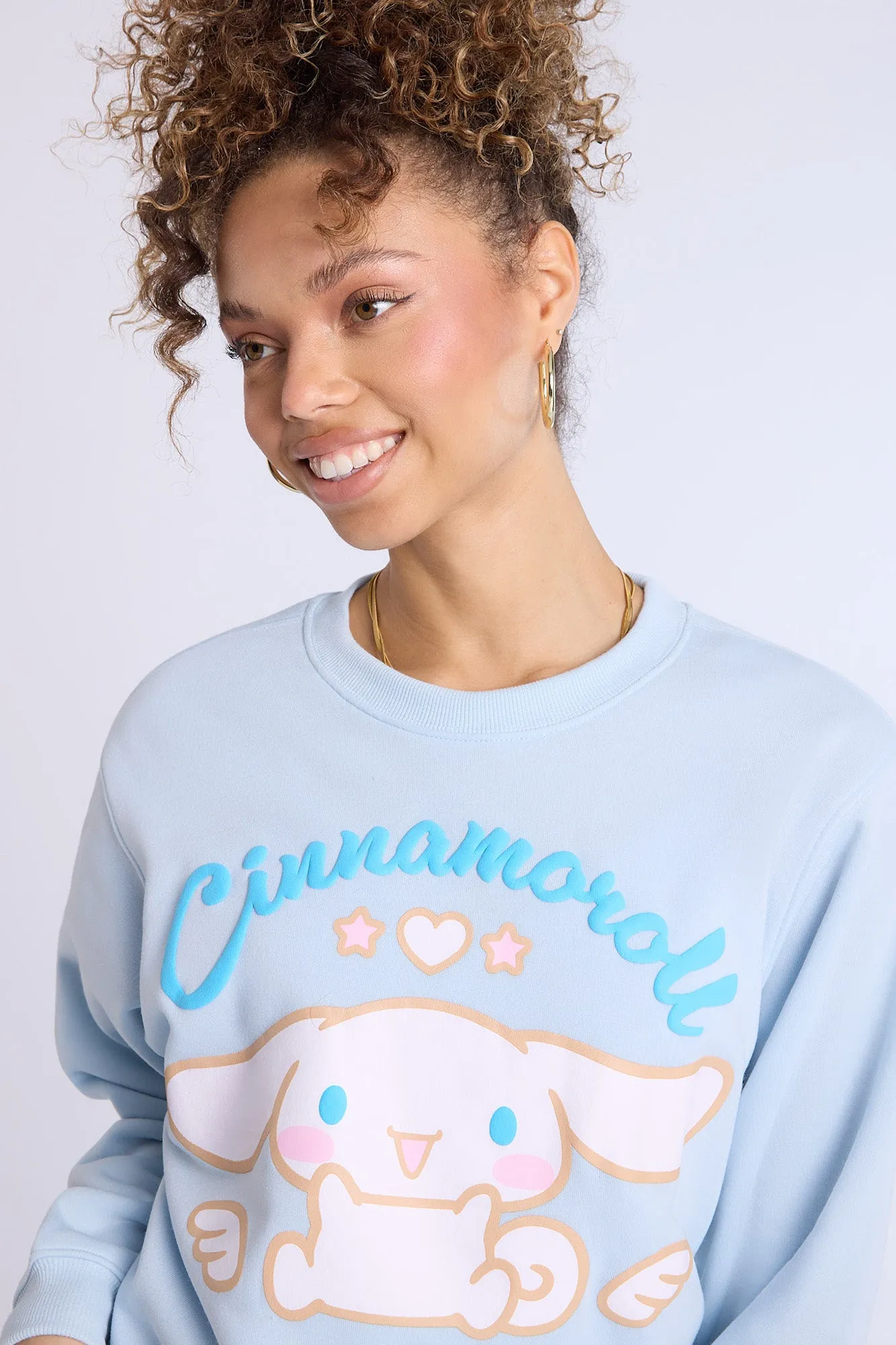 Cinnamoroll Graphic Crew Neck Oversized Sweatshirt