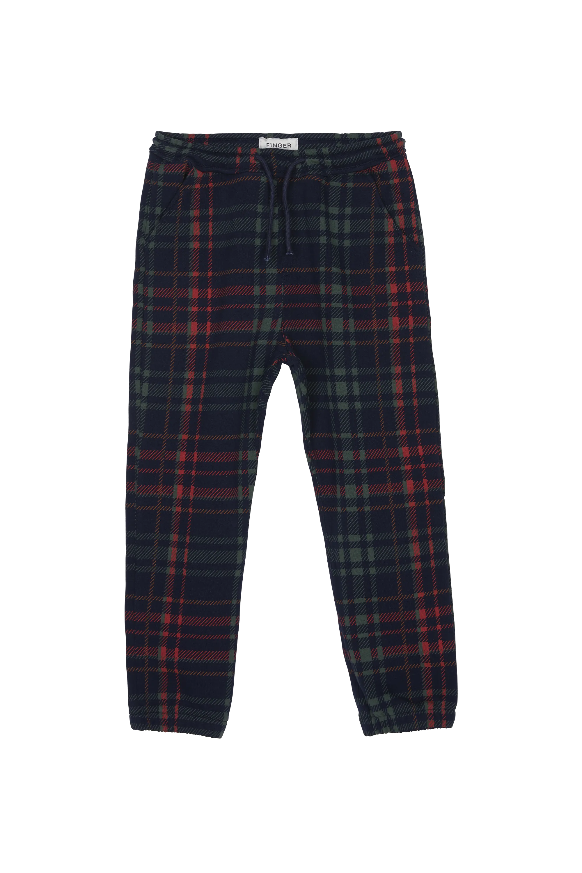 CONOR Khaki Checkers - Loose Fit Sweatpants