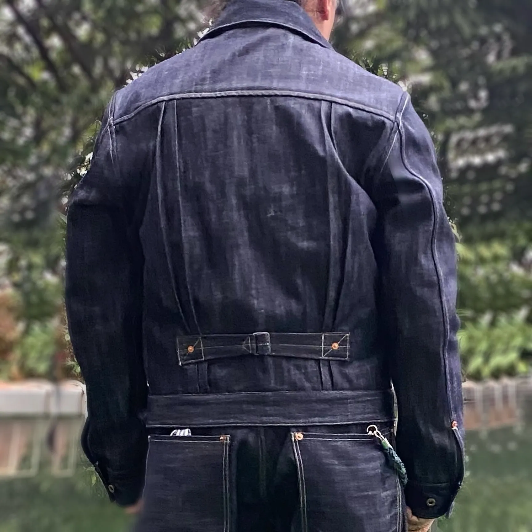 DDL 332 TRUCKER REGULAR FIT VINTAGE INSPIRED SELVEDGE DENIM 2 POCKET JACKET-12.25OZ-HRH INDIGO