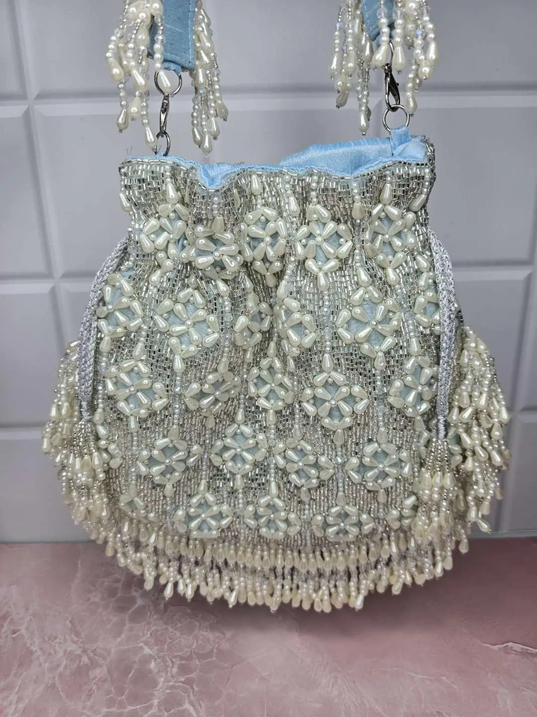 Designer Pearl Potli Bags