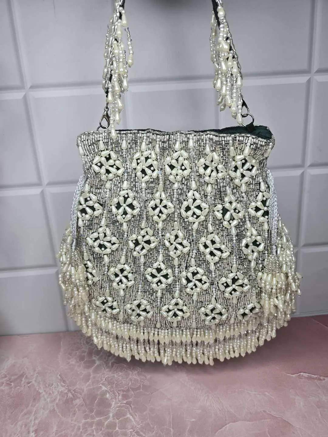 Designer Pearl Potli Bags
