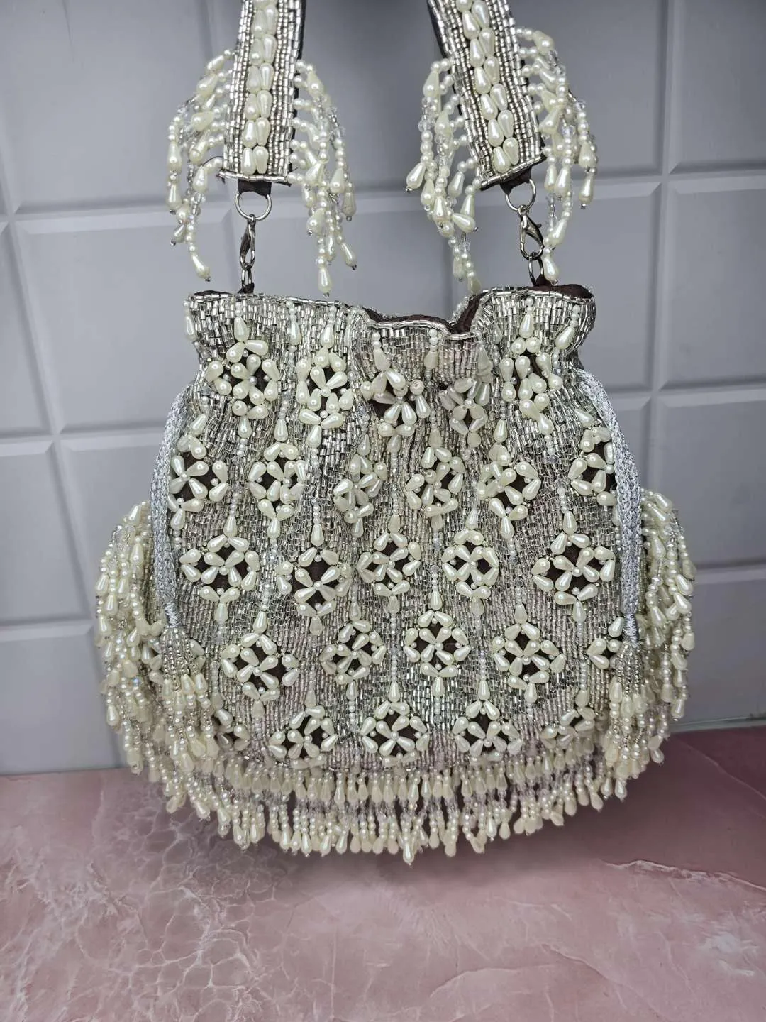 Designer Pearl Potli Bags
