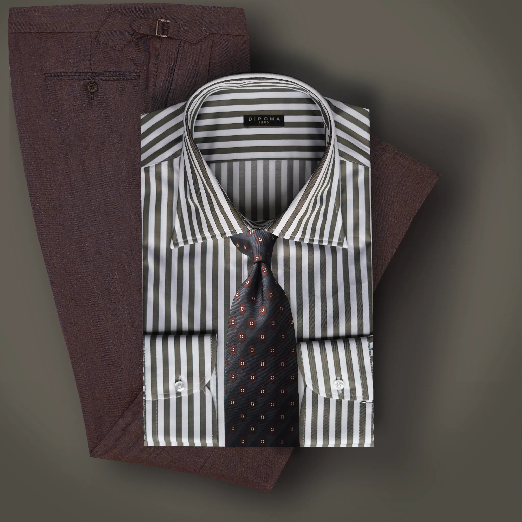 Diamantina Grey Silk Necktie