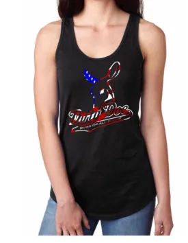 Dirty Doe "Patriotic" Racer Back Tank Tops (assorted colors)