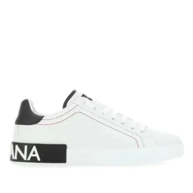 Dolce & Gabbana Logo-Patch Lace-Up Sneakers (MEN)