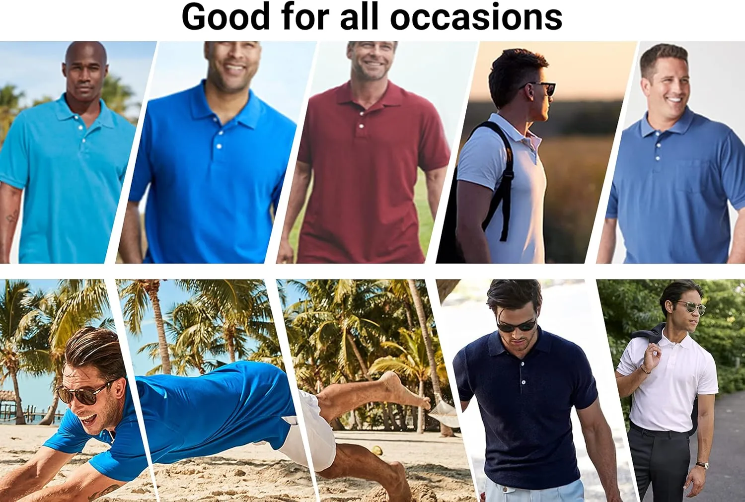 Galaxy by Harvic Mens Polo Pique Shirt