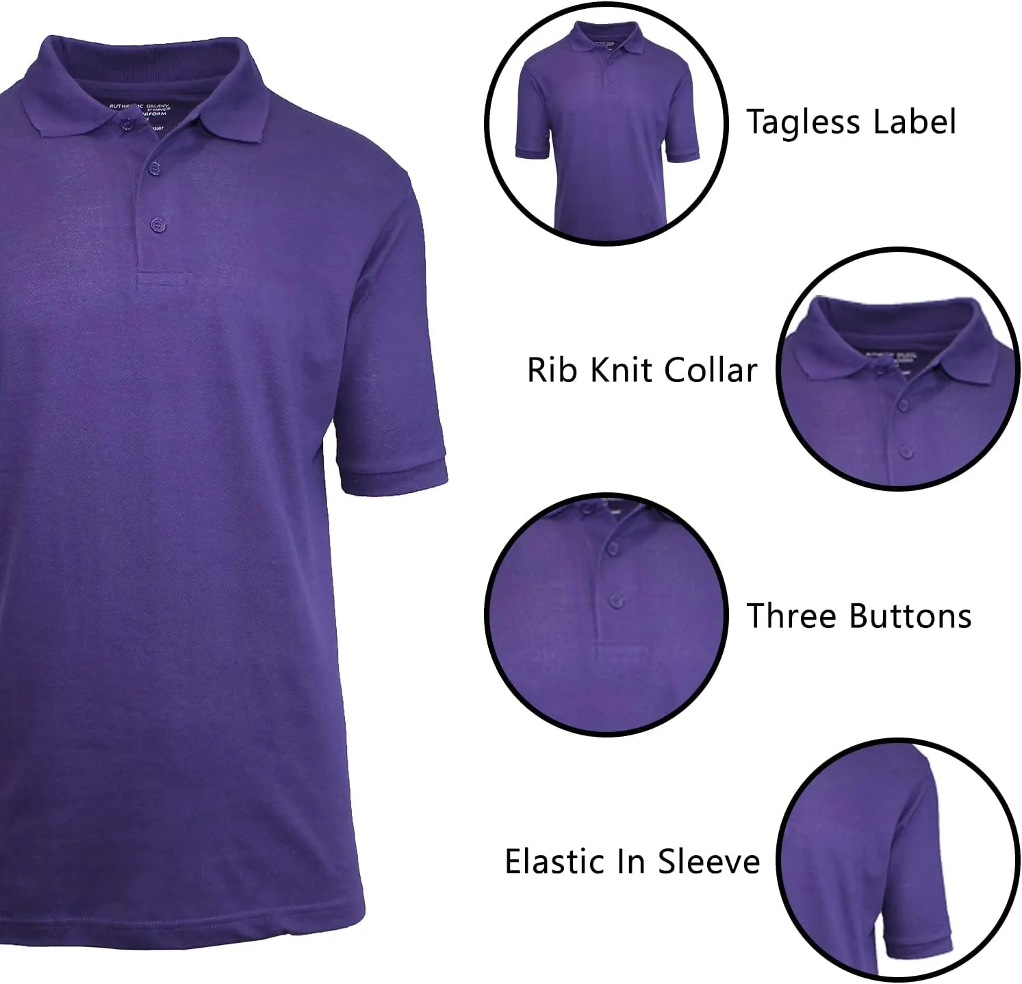 Galaxy by Harvic Mens Polo Pique Shirt