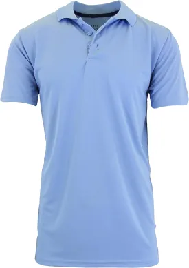 Galaxy by Harvic Men's Tagless Moisture Wicking Polo Shirt (S-3XL)