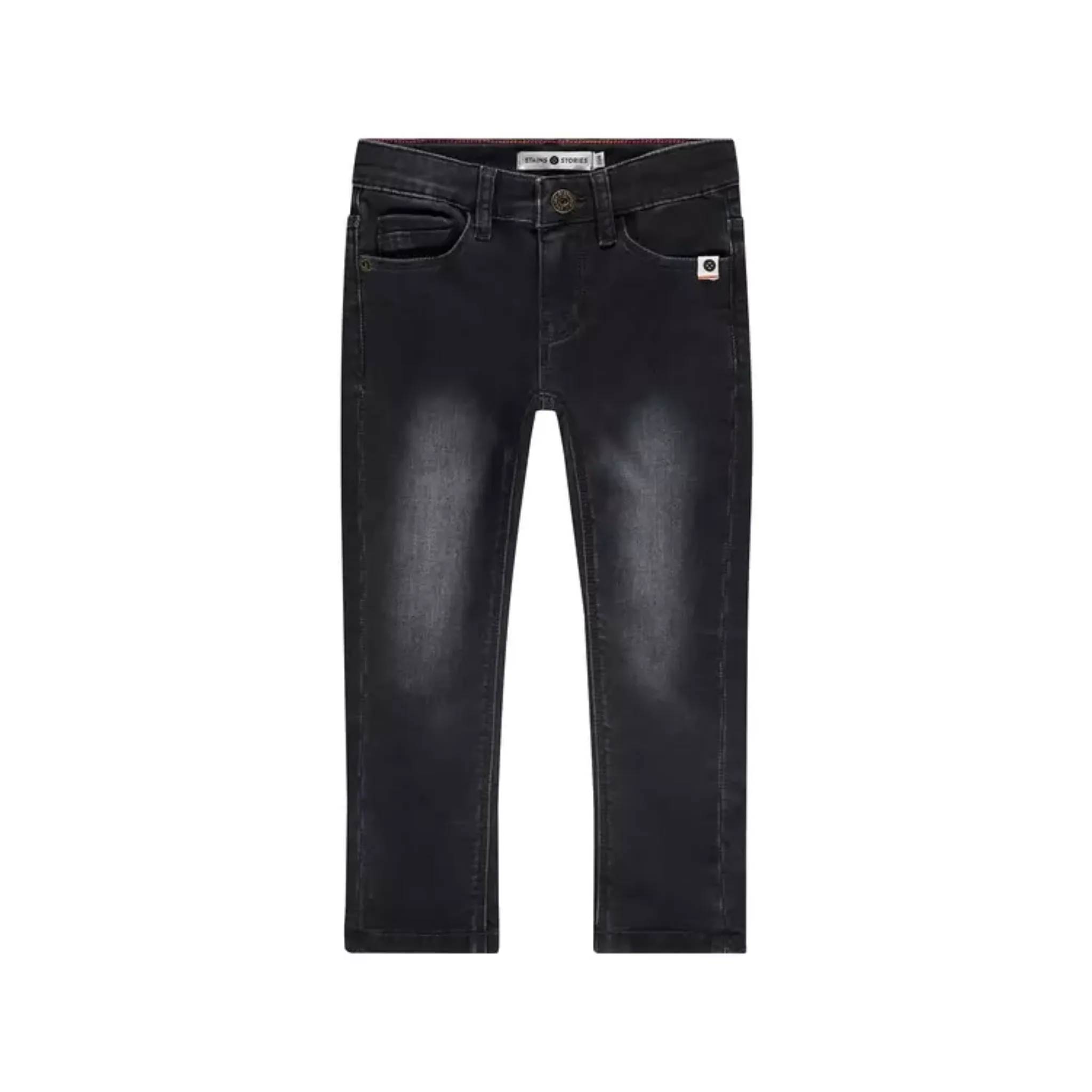 Girls 5 Pocket Jeans - Dark Grey Denim by Babyface - FINAL SALE