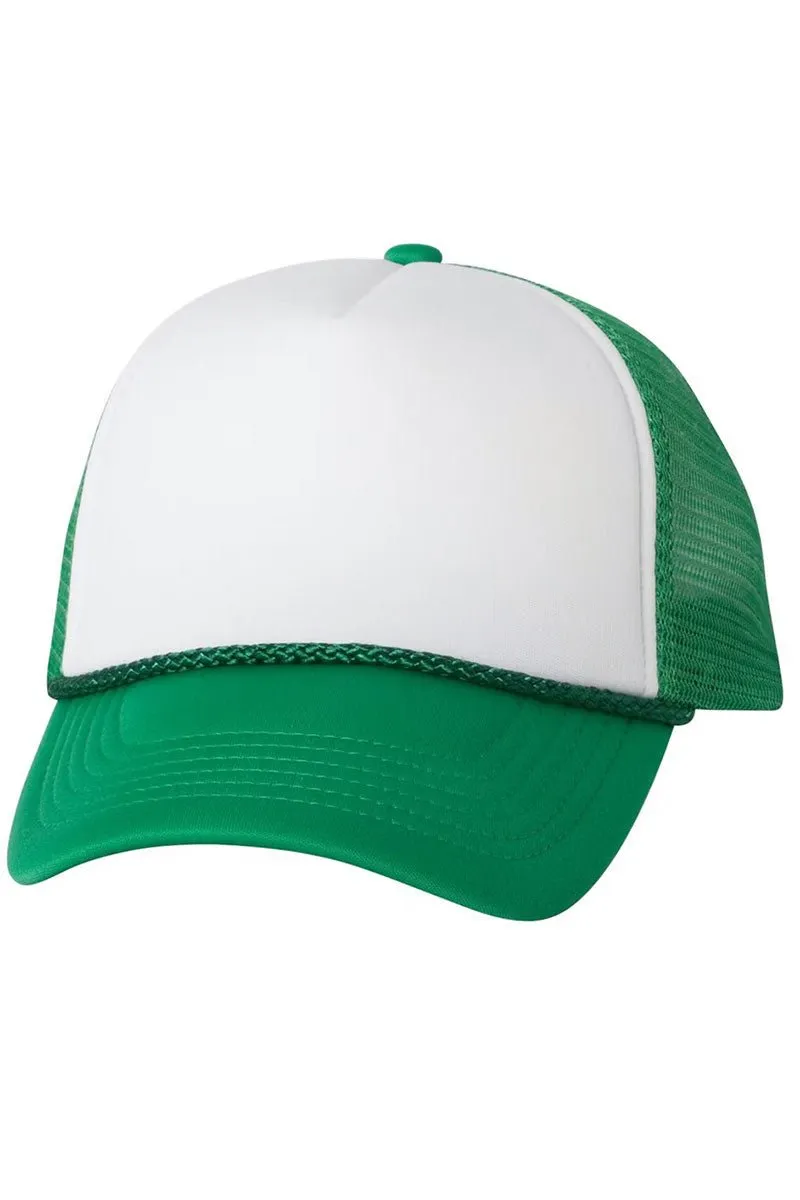 Glitzy Brushed Coquette Foam Mesh Back Trucker Cap