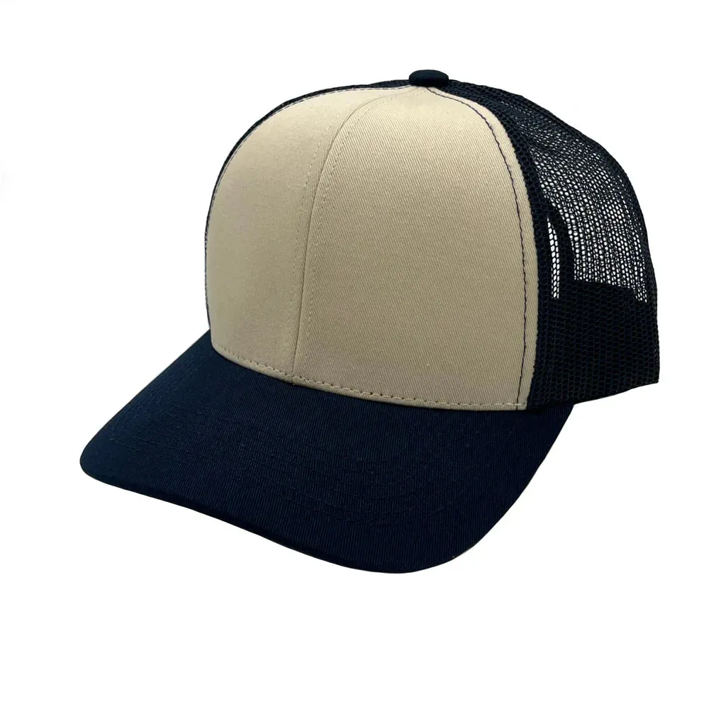 GNV-003M - Premium Pro Style 6 Panels Mesh Trucker Cap