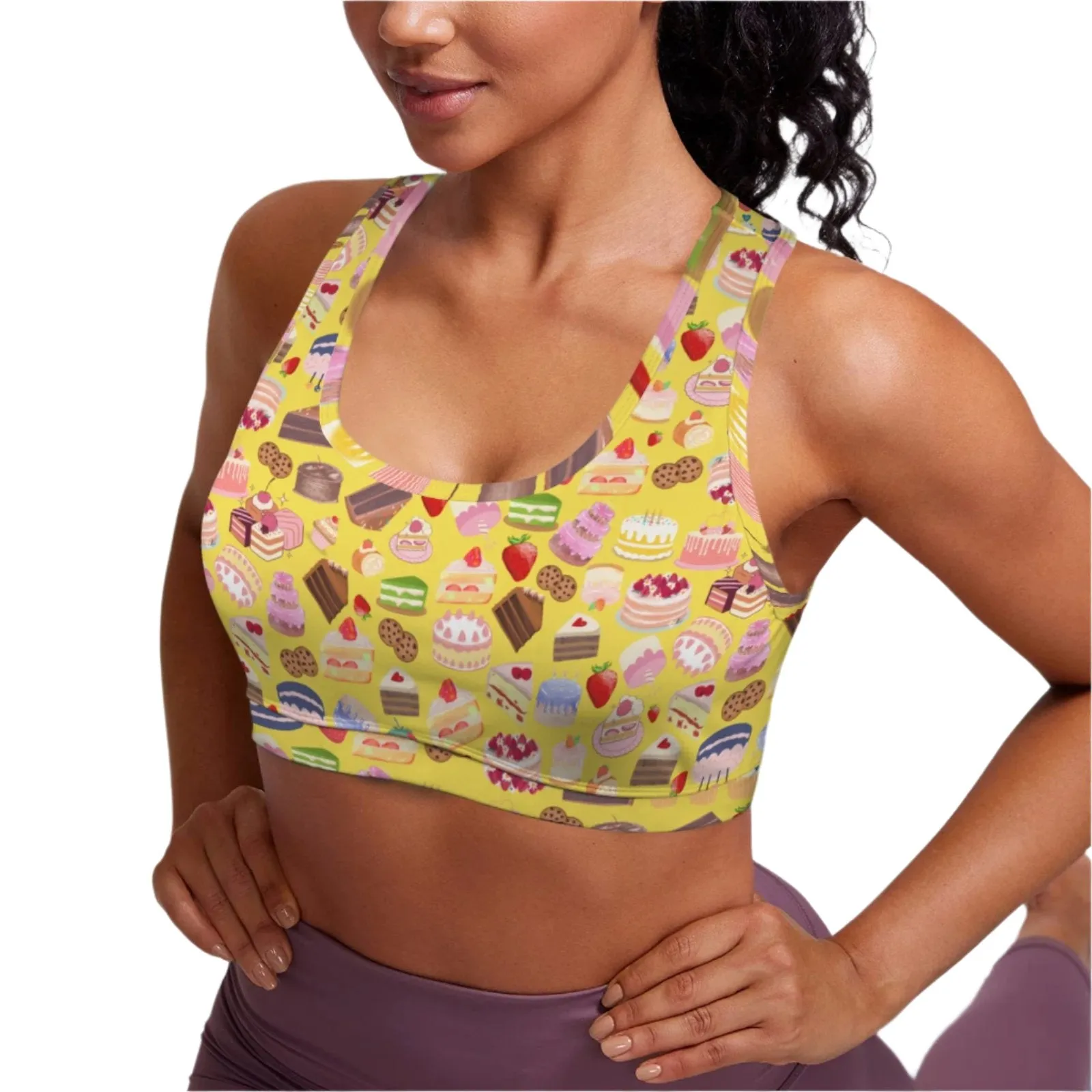Happy Cake Yellow Sports Top up to 5 XL (FWS)