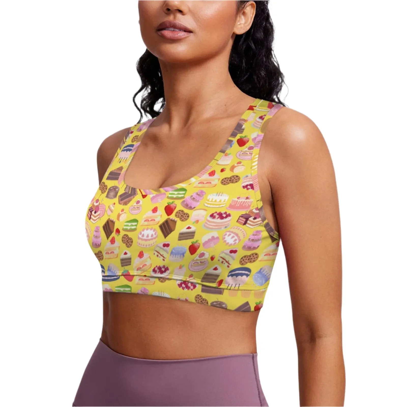 Happy Cake Yellow Sports Top up to 5 XL (FWS)