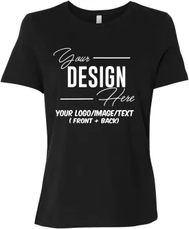 INK STITCH Women 6400 Bella Canvas Custom Printing Design Your Own Relaxed T-Shirts