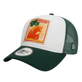 New Era Patch Dark Green 9FORTY A-Frame Trucker Adjustable Cap