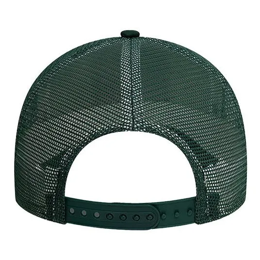 New Era Patch Dark Green 9FORTY A-Frame Trucker Adjustable Cap
