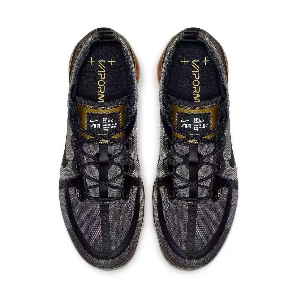 Nike Air Vapormax 2019 'Black Gold' Shoes Sneakers Men Women !!! CYBER MONDAY SALE !!!