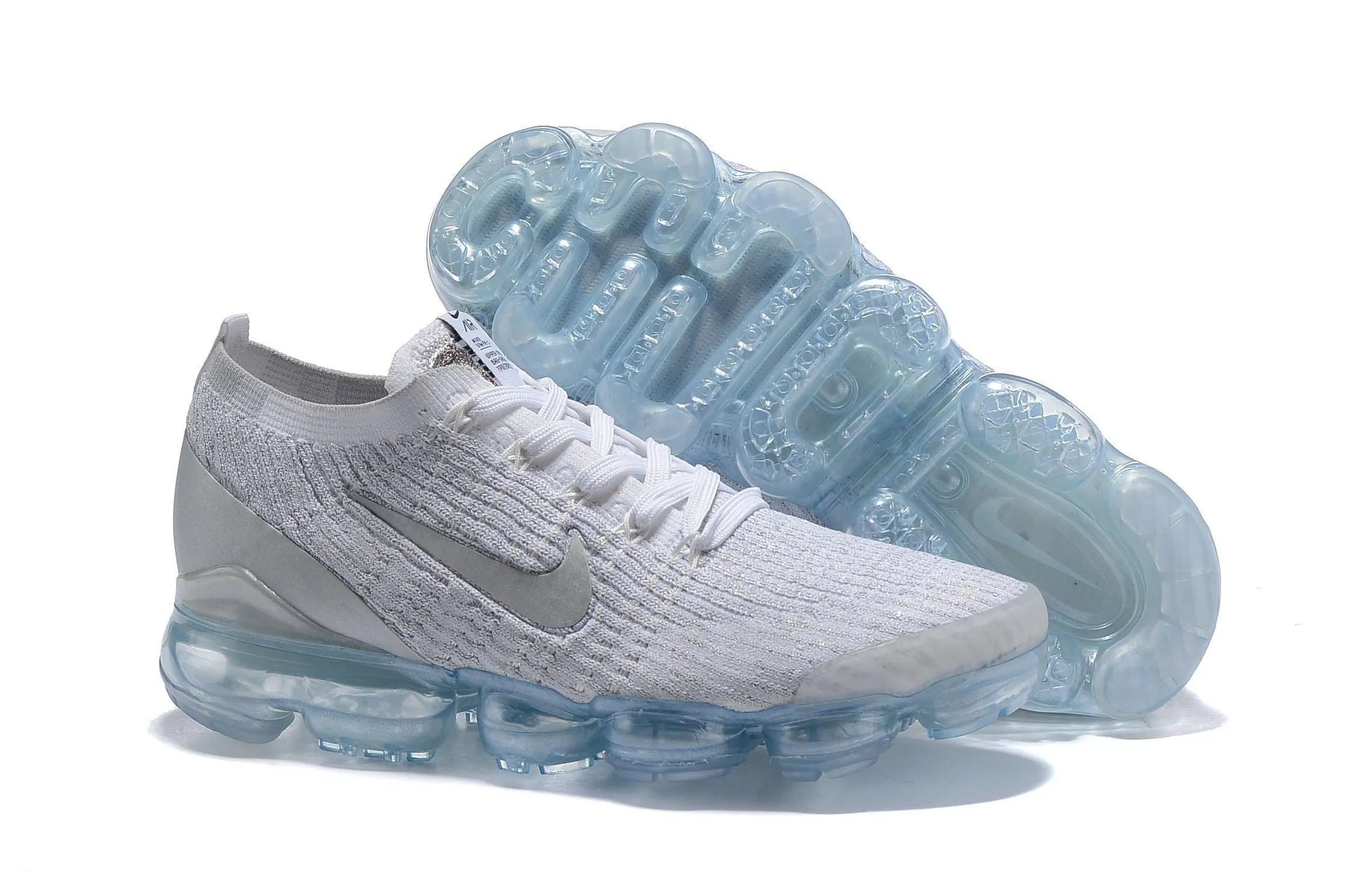 Nike Air Vapormax Flyknit 3 "Pure Platinum" Grey White Shoes Sneakers Men !!! CYBER MONDAY SALE !!!