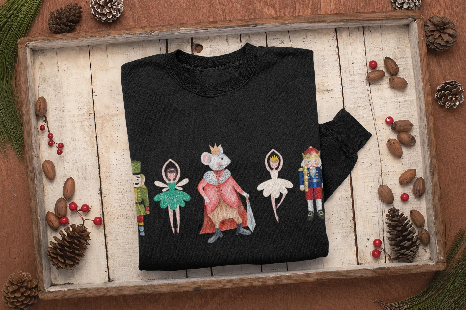 Nutcracker Sweatshirt, Christmas Sweatshirt, Sugar Plum Fairy Shirt, Christmas Sweater, Christmas Shirt, Xmas Shirt, Christmas Gift, Womens