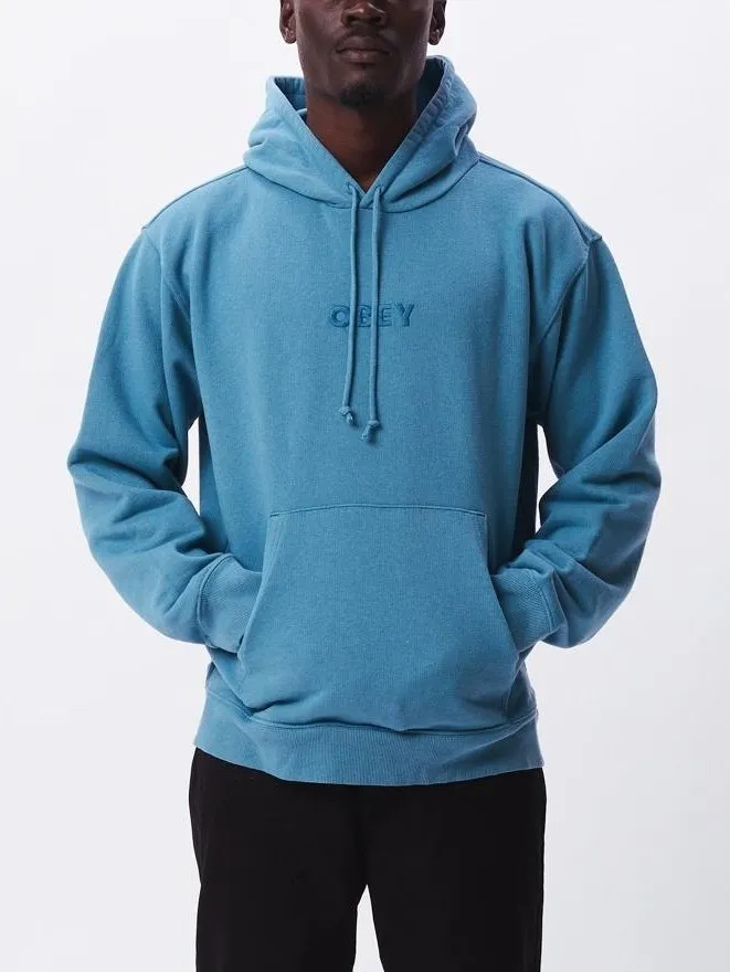 Obey Mini Bold Ideals Hood Sweatshirts Deep Ocean 112470139