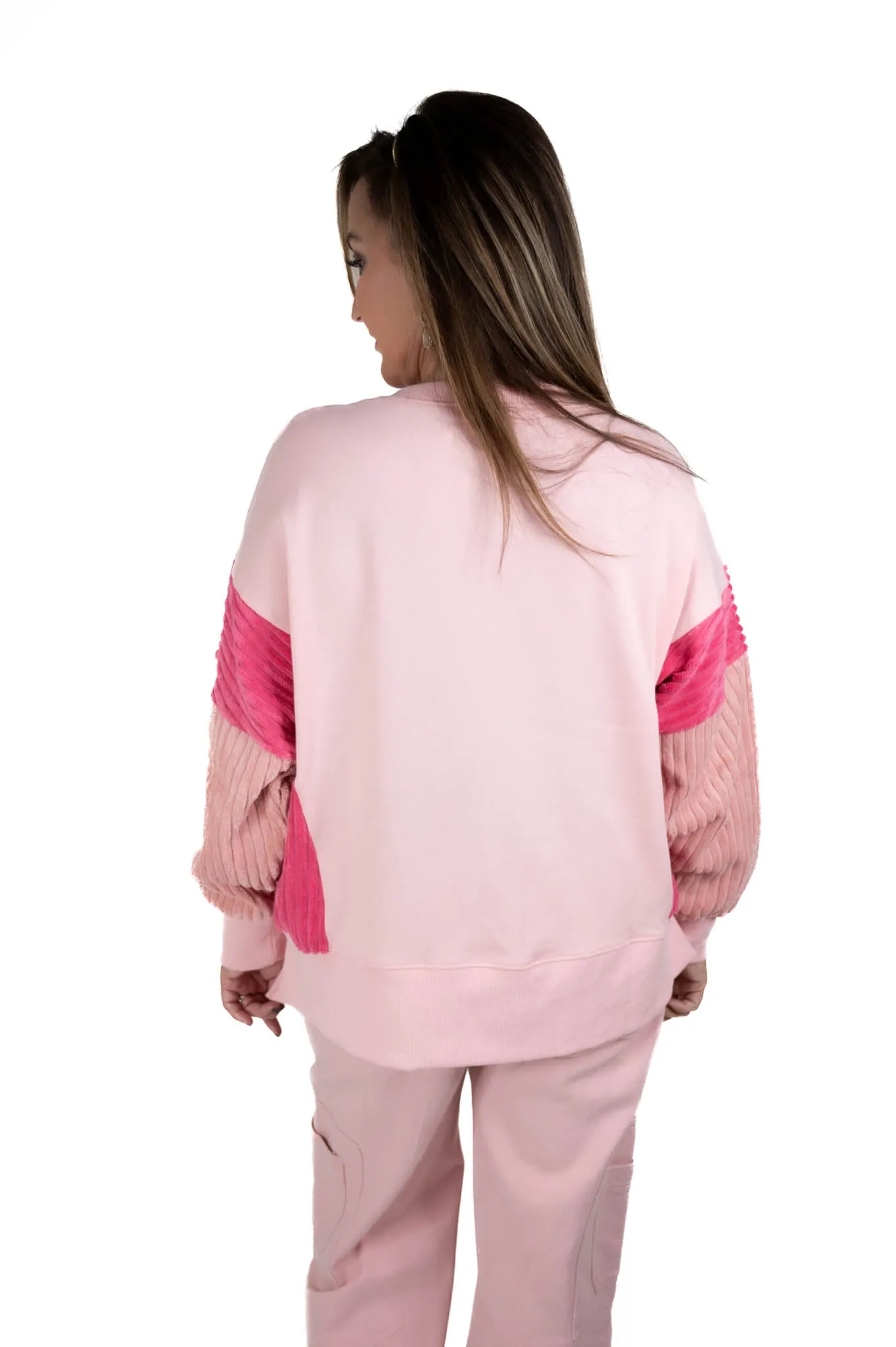 Pink Oversized Nutcracker Sweatshirt