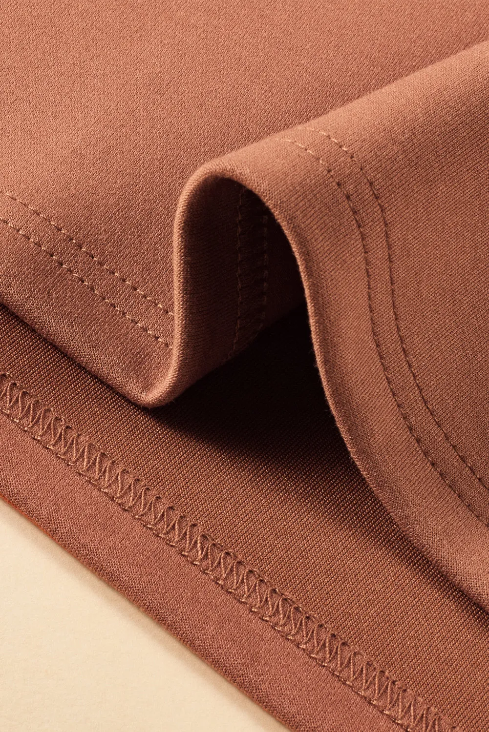 Plus Size Seam Quarter Zip Sweatshirt