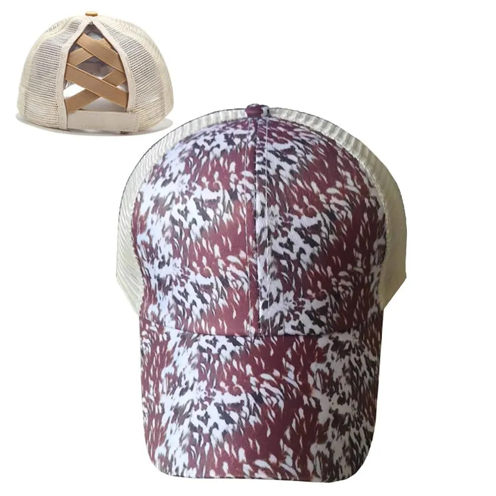 Printed and Adjustable Trendy Summer Baseball Caps