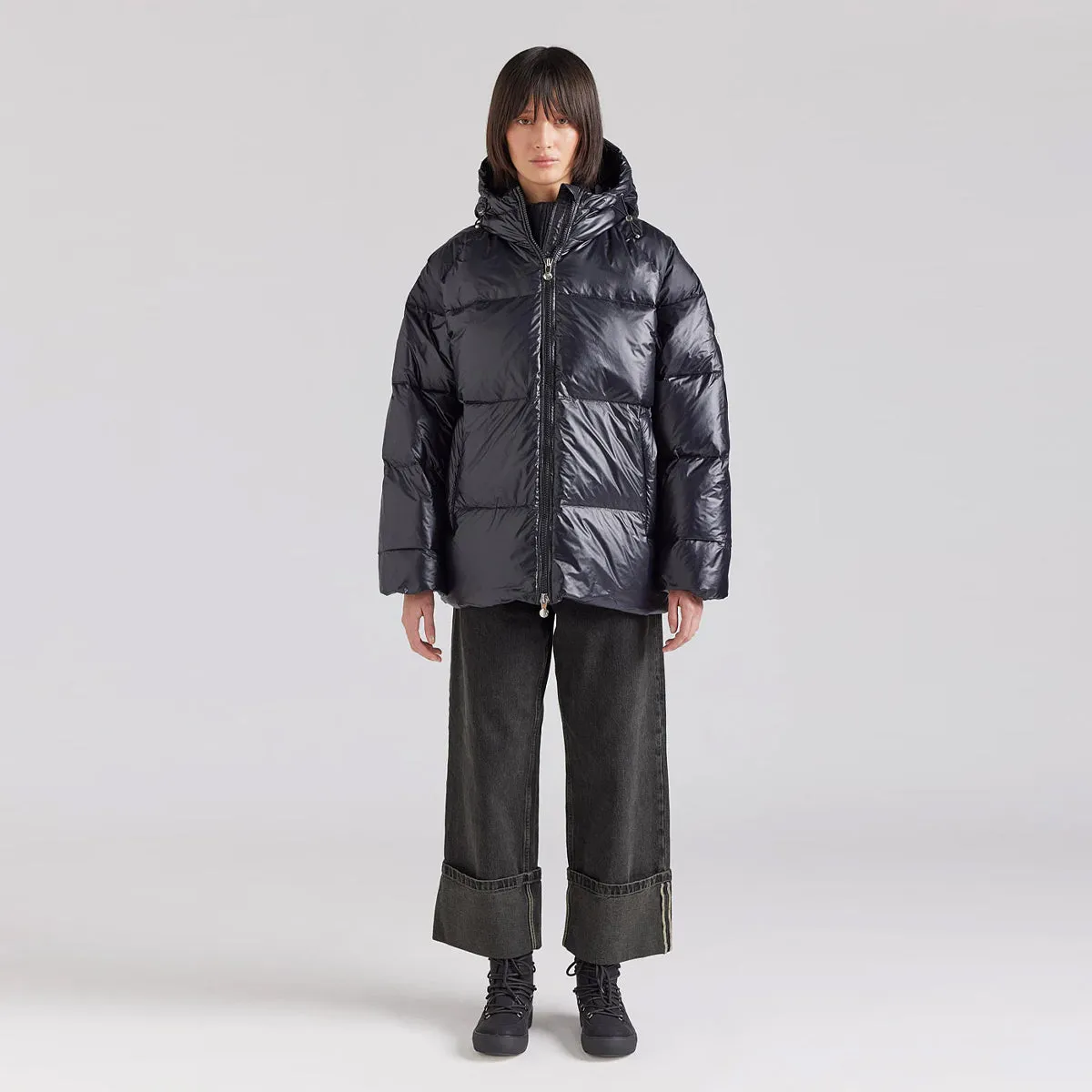 Pyrenex - Giubbetto Sten Shiny Black - HUW014P - BLACK