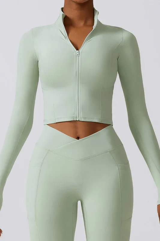 Quick-drying Long Sleeve Yoga Suit Sports Tops