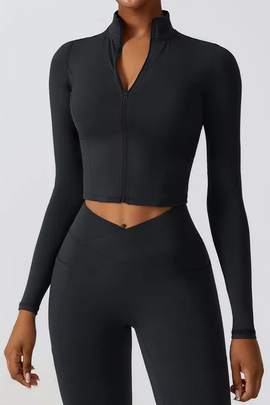 Quick-drying Long Sleeve Yoga Suit Sports Tops