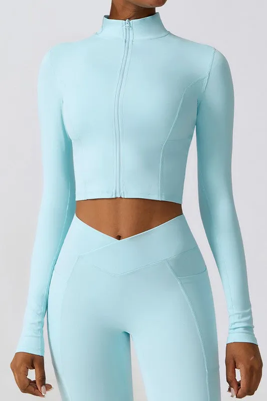 Quick-drying Long Sleeve Yoga Suit Sports Tops