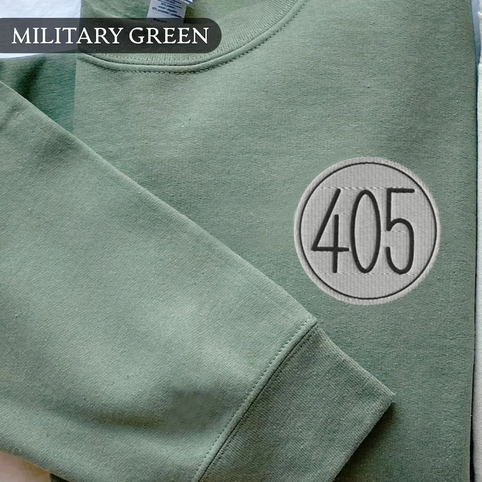 "405 & 99 Badge" Matching Sweatshirts – Personalized Embroidered Sweatshirts For Couples